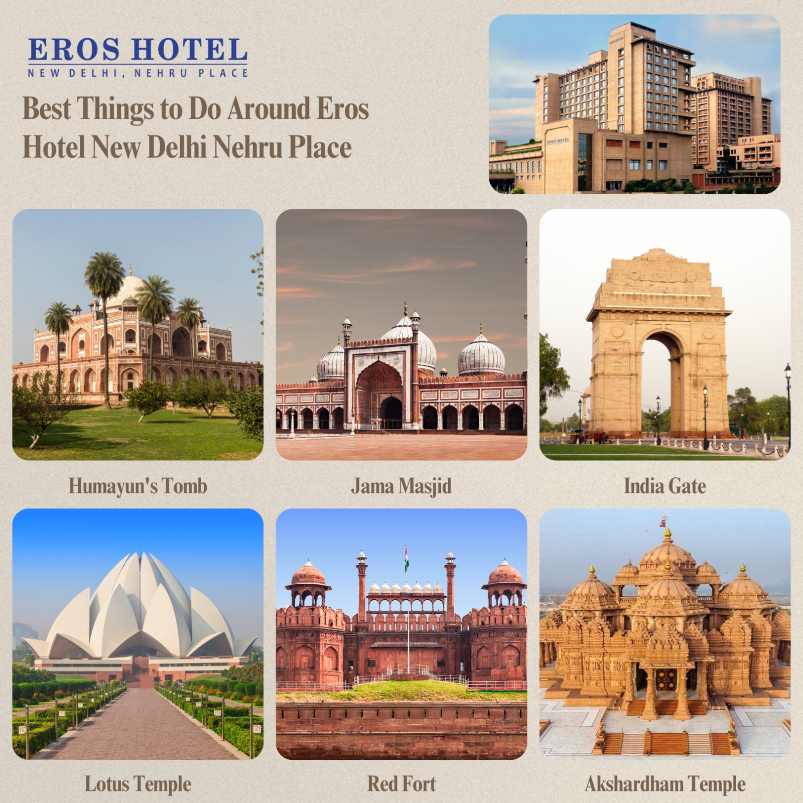Weekend Getaway Guide: Best Things to Do Around Eros Hotel New Delhi Nehru Place