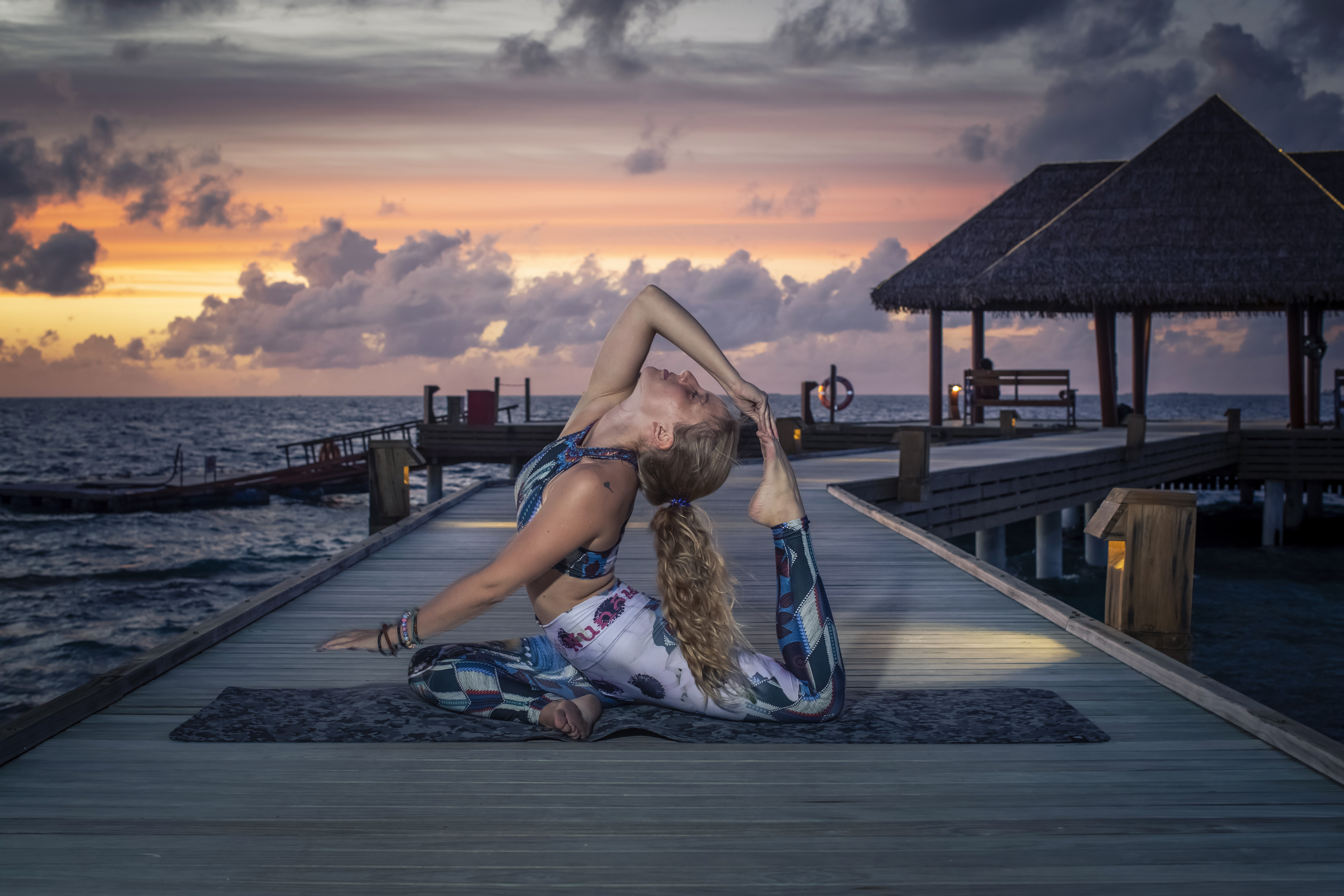 Sunrise and Sunset Yoga Sessions at Reethi Faru Resort